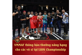THÔNG BÁO THƯỞNG NÂNG HẠNG LION CHAMPIONSHIP 2023