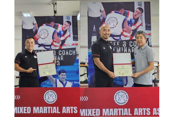 Trọng tài Việt Nam hoàn thành khóa tập huấn và nhận chứng chỉ từ Liên đoàn MMA Châu Á